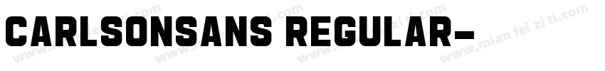 CarlsonSans Regular字体转换